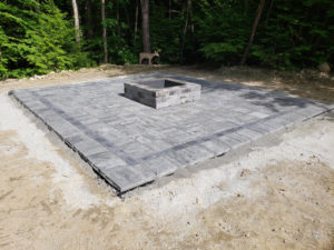 Square fire pit in NH